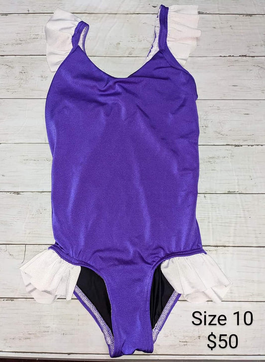 Size 10- Purple Ruffle Leo