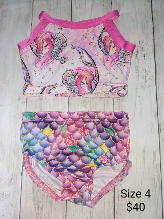 Size 4- Pink Mermaid Set