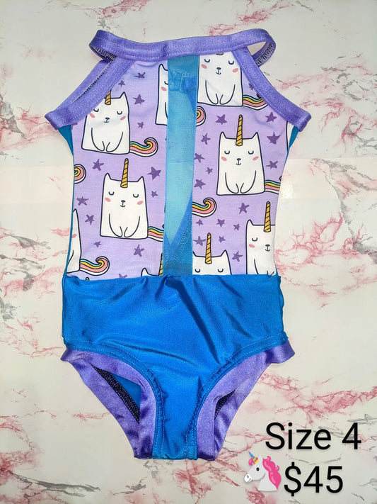 Size 4- Purple Unicorn Kitten Leo