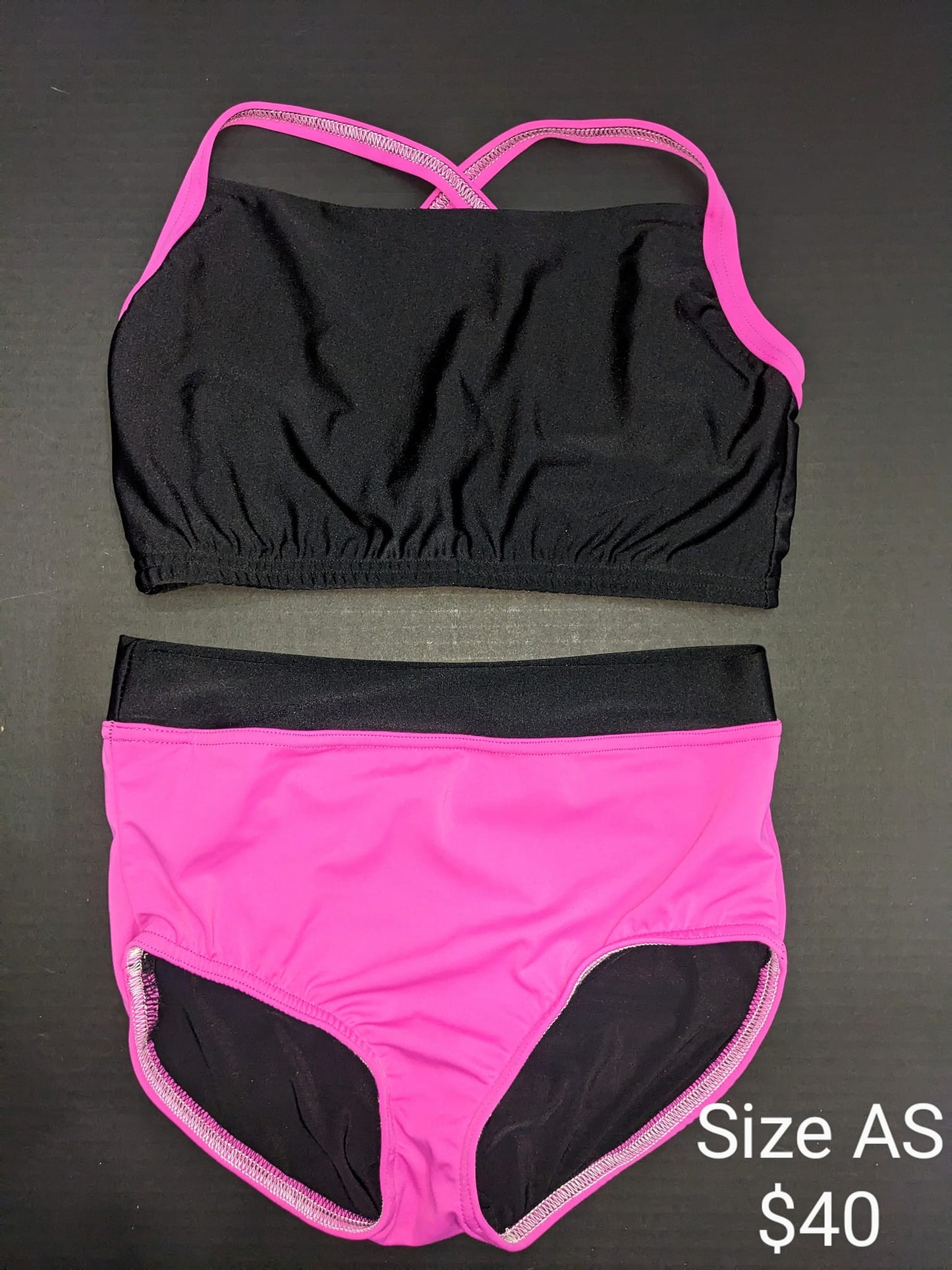 Size Adult Small- Black and Pink Set