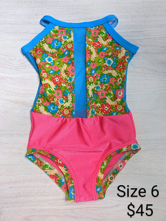 Size 6- Peachy Floral Leo