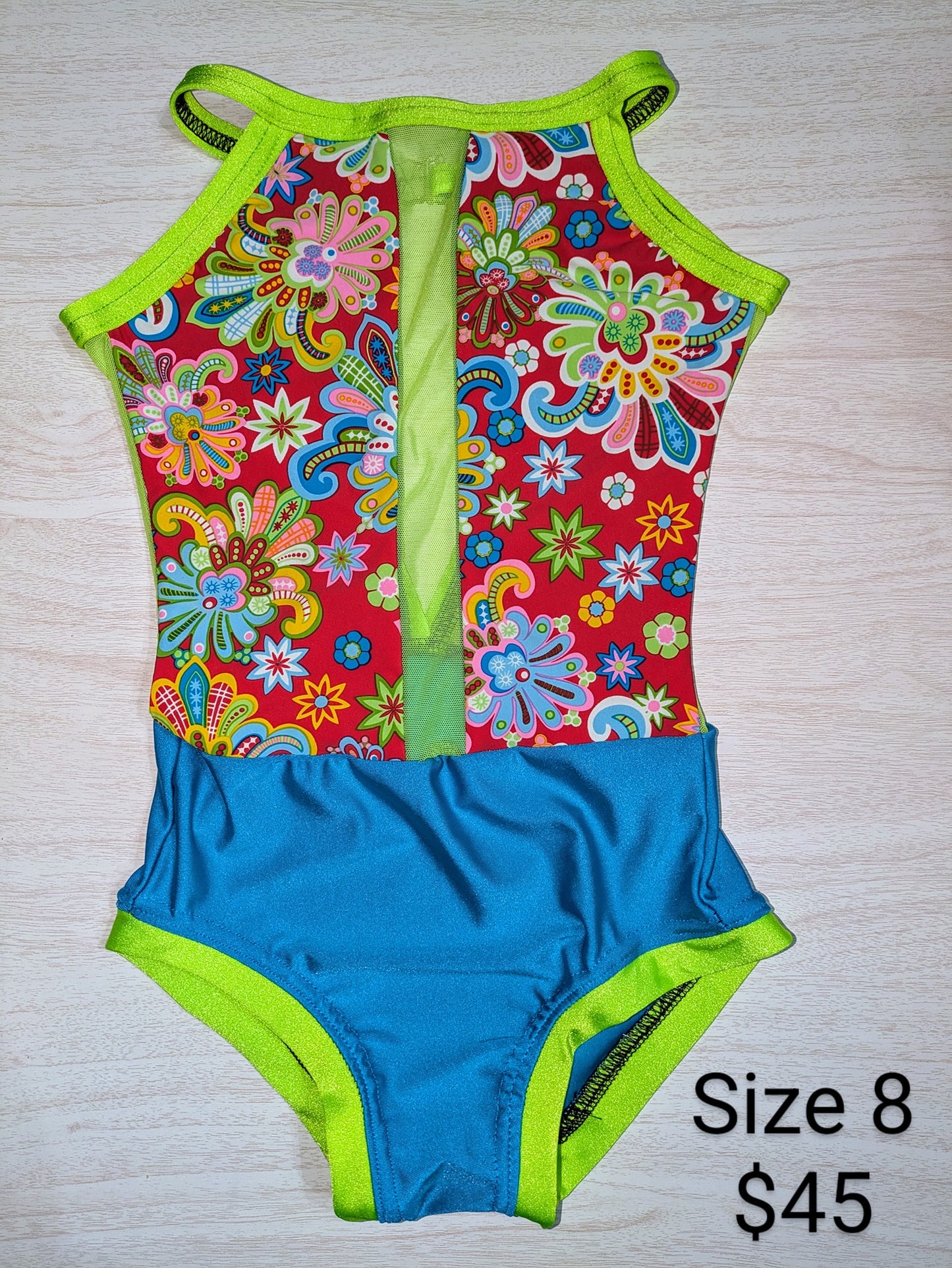 Size 8- Red Paisley Leo