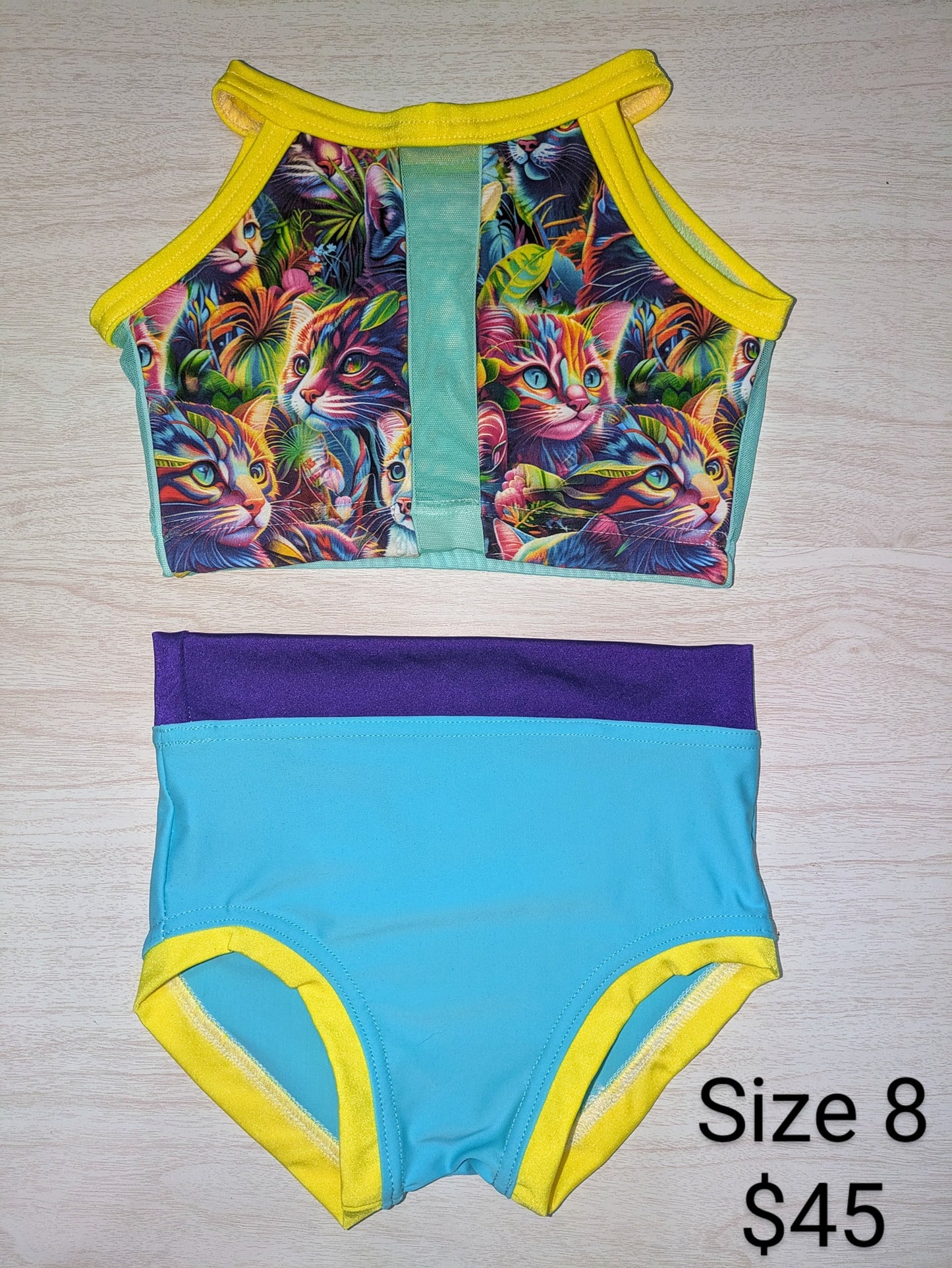 Size 8- Rainbow Cat Set