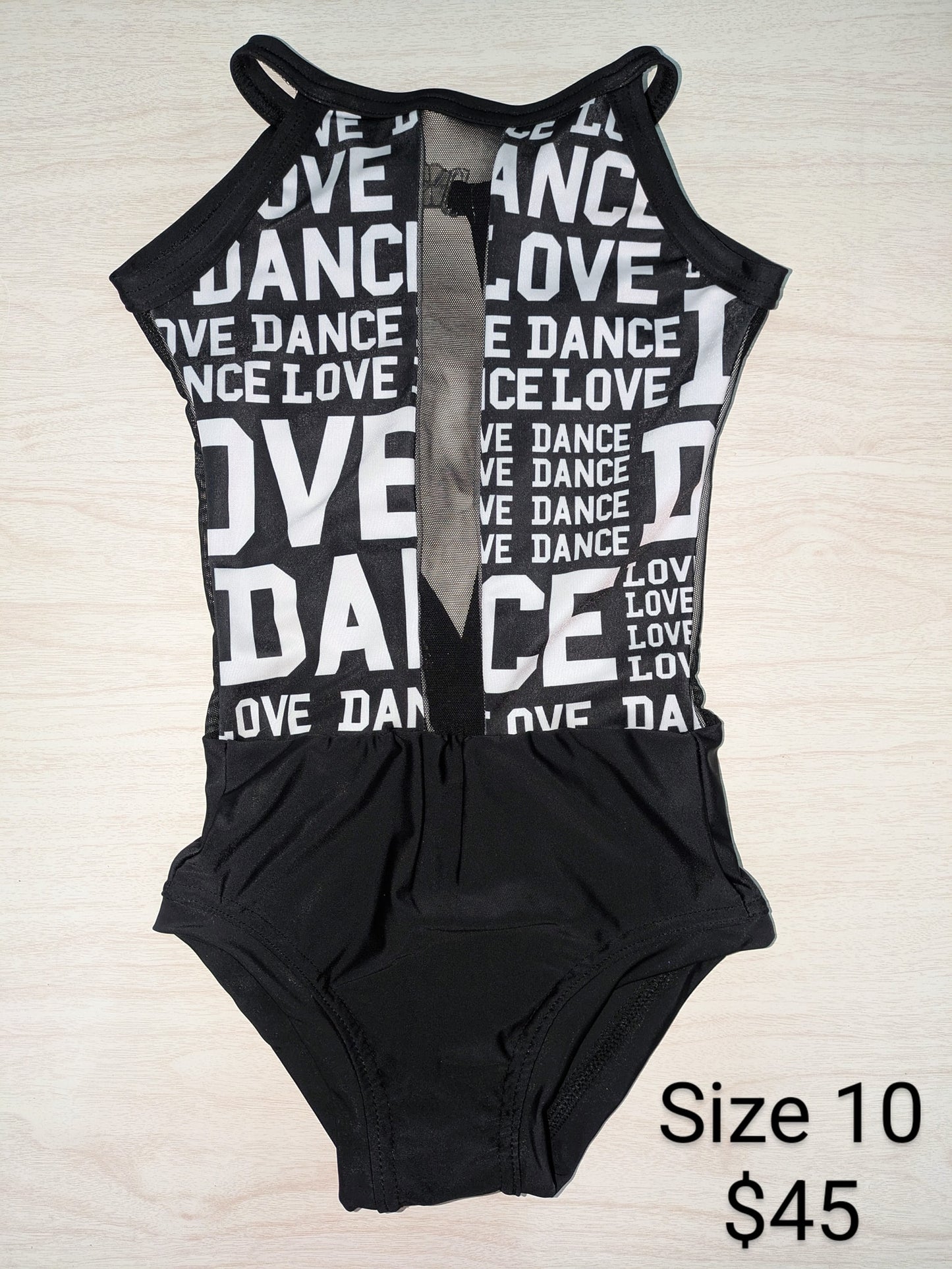 Size 10- Not-So-Basic Black Dance Leo