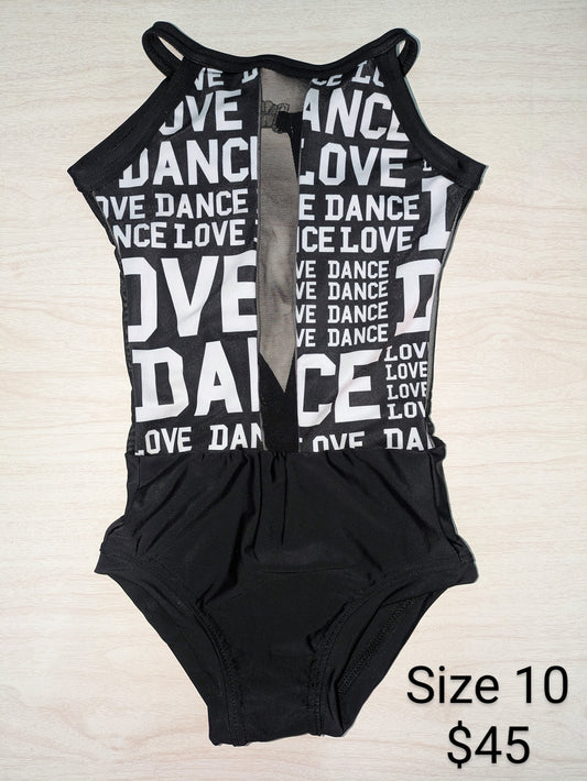 Size 10- Not-So-Basic Black Dance Leo