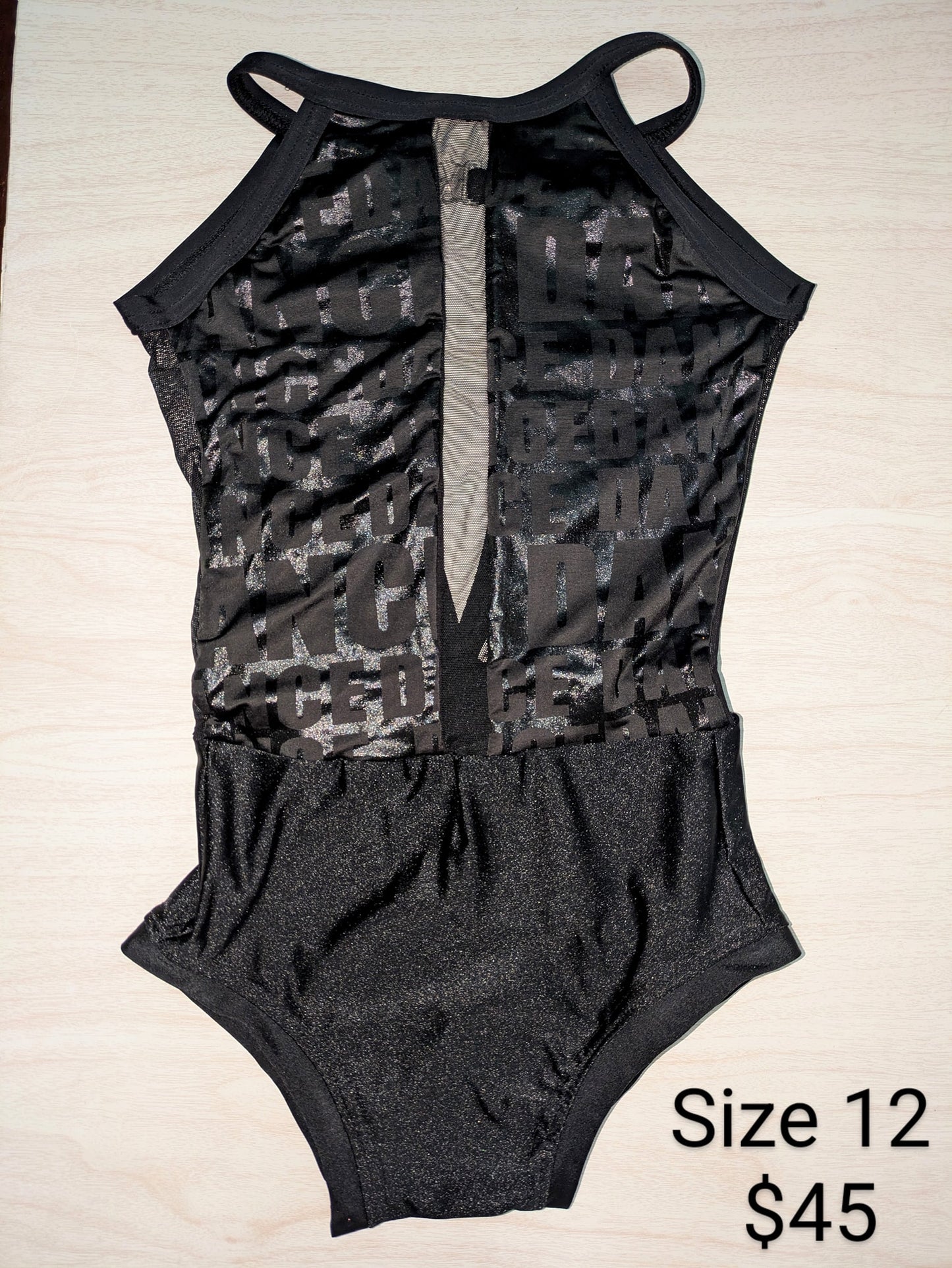 Size 12- Black Dance Leo