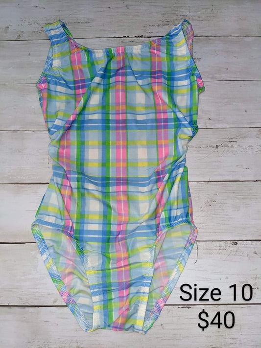 Size 10- Blue Plaid Leo