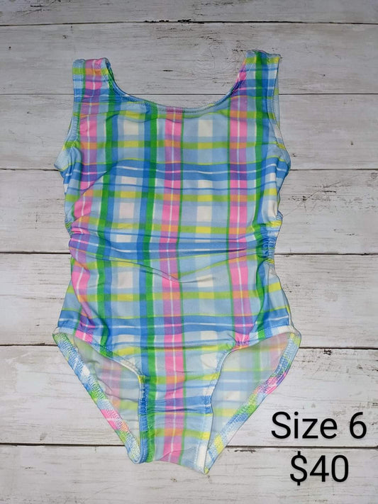 Size 6- Blue Plaid Leo