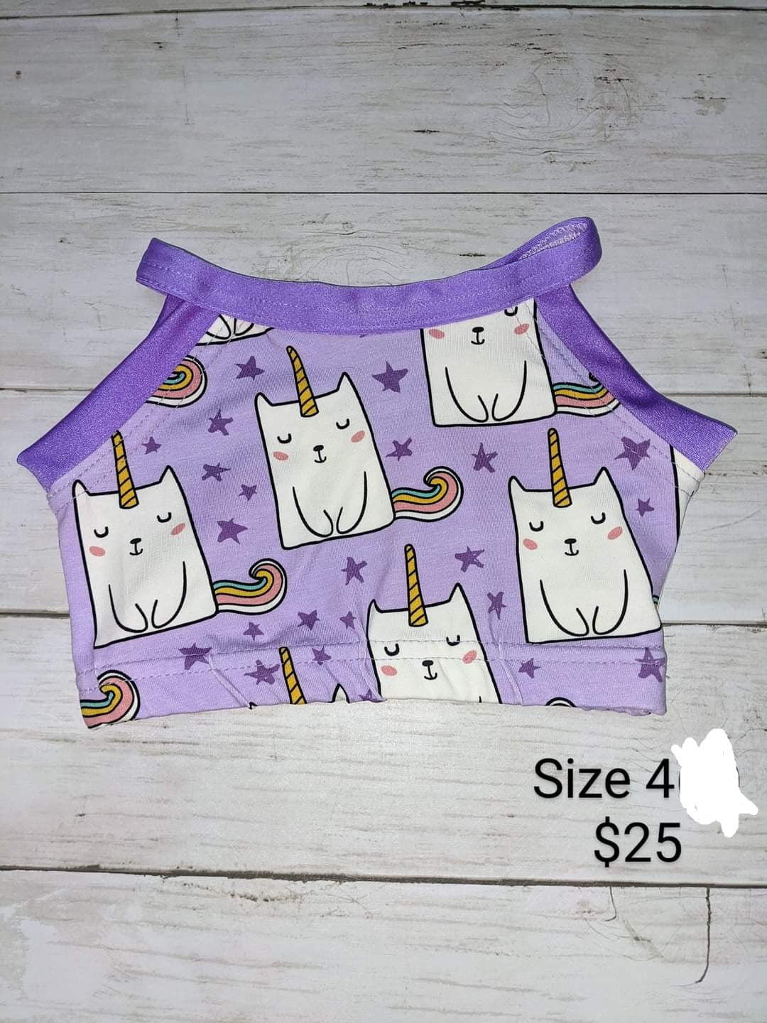 Size 4- Purple Caticorn Top