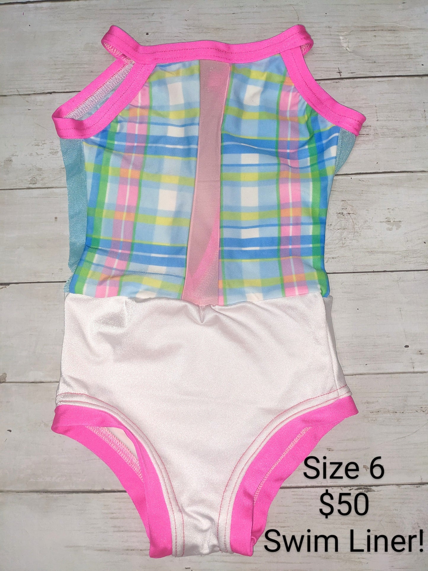 Size 6- Pink Plaid Leo