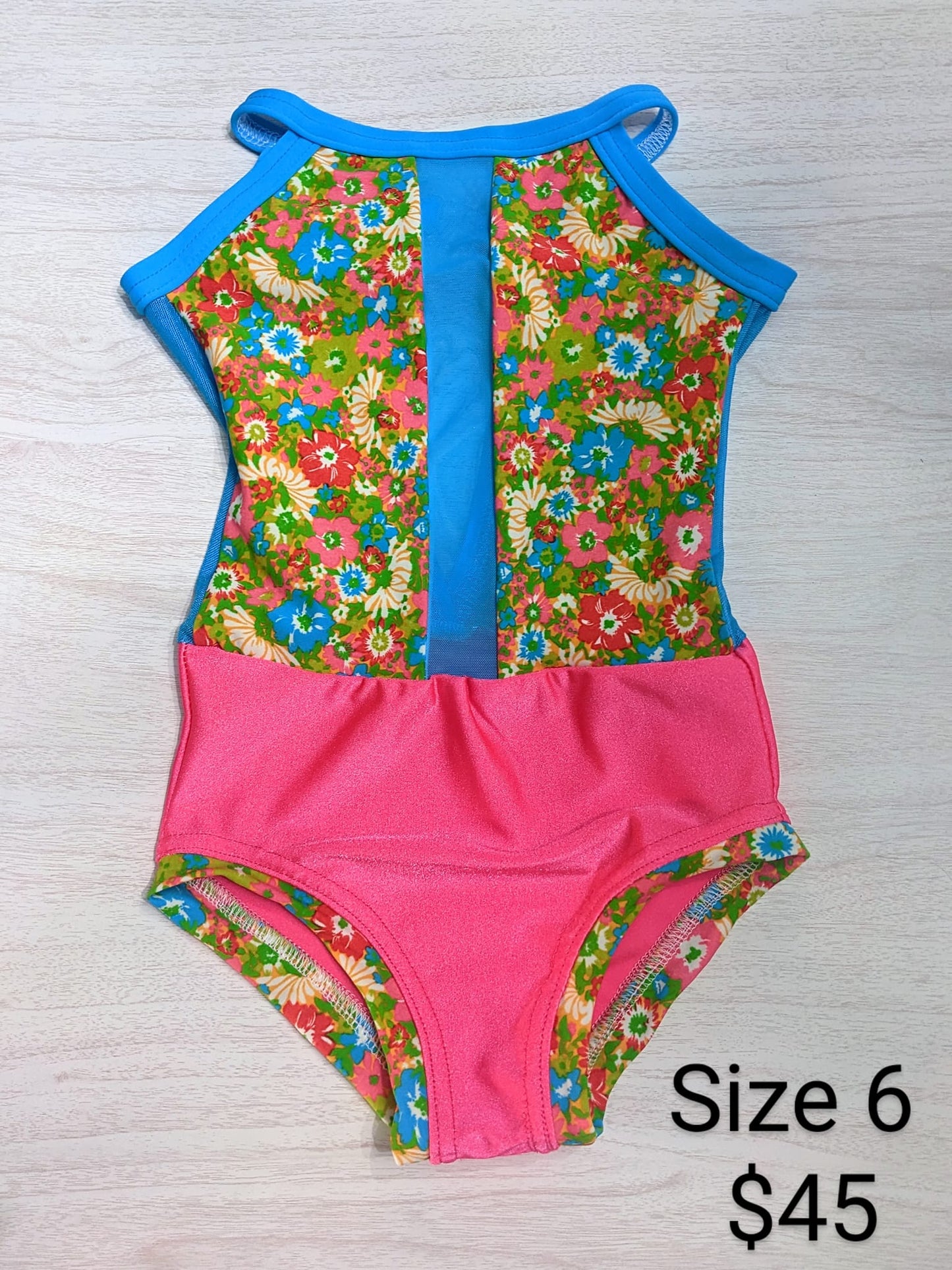 Size 6- Peachy Floral Leo
