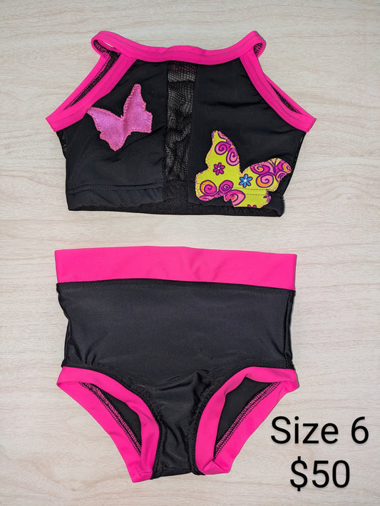 Size 6- Black and Butterfly Set