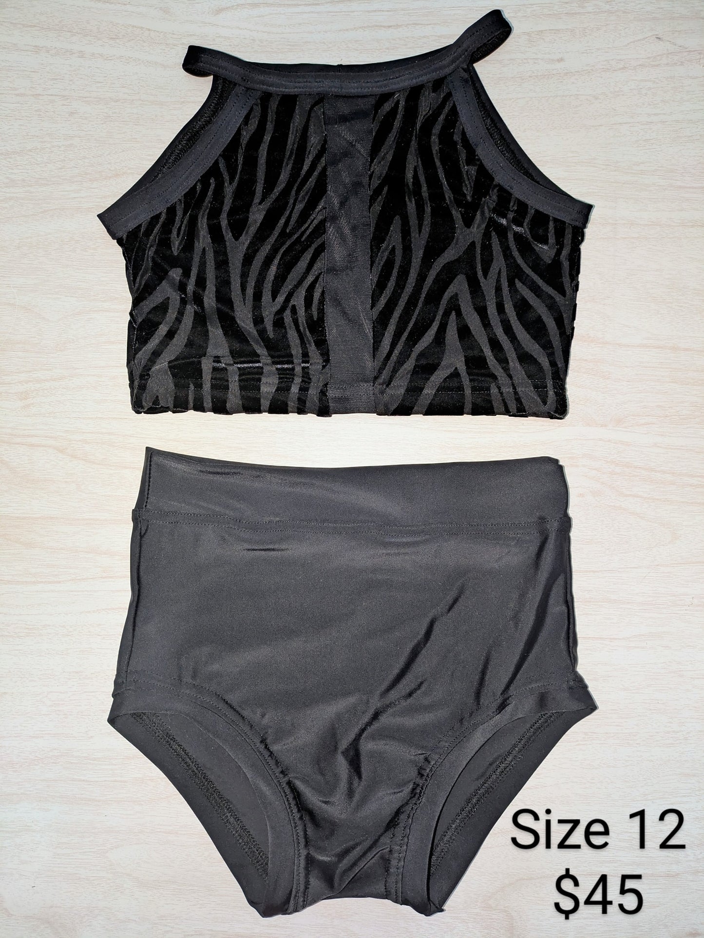 Size 12- Black Zebra Set