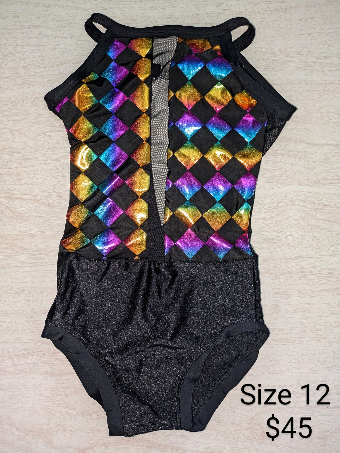 Size 12- Metallic Checker Leo